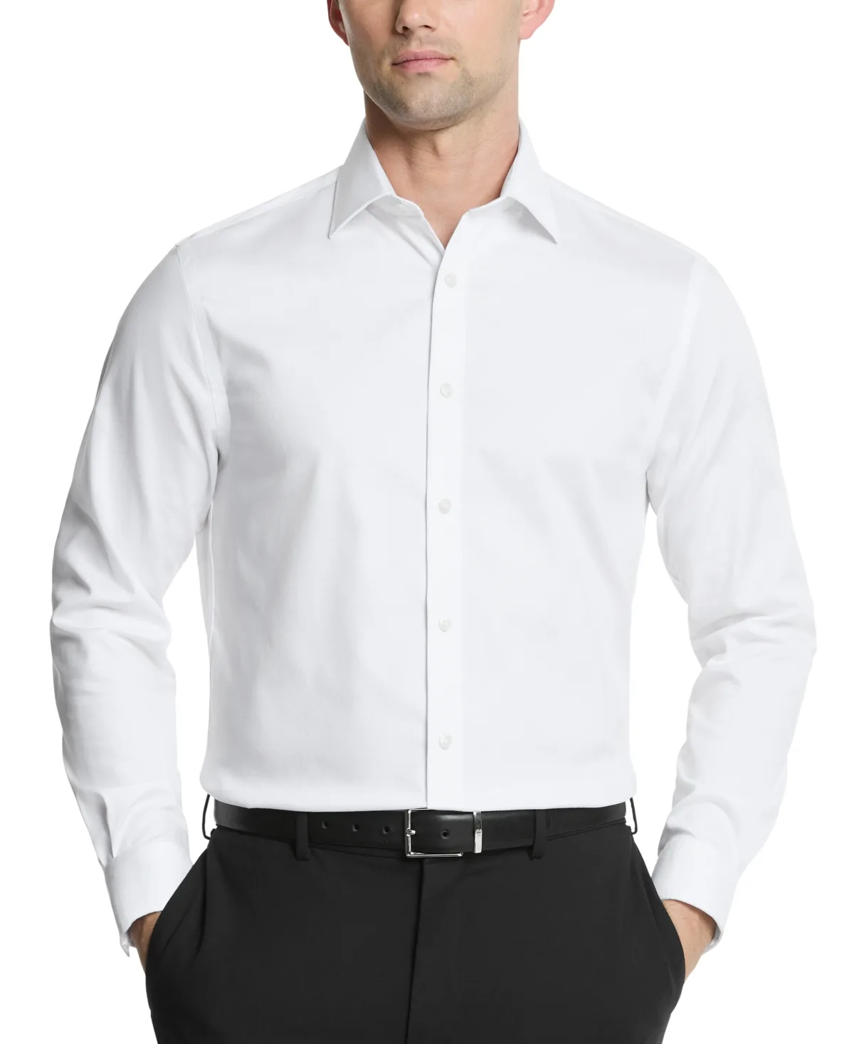 Regular-Fit Ultra Wrinkle Free Stretch Dress Shirt by Michael Kors