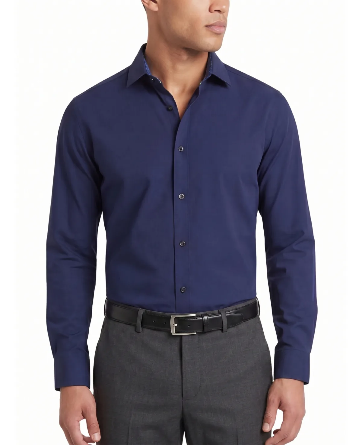 Slim Fit Performance Solid Button Down Shirt by Tom Baine