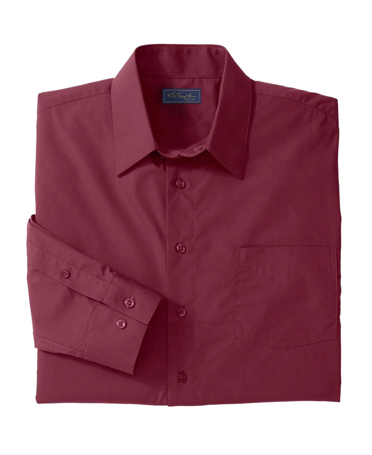Wrinkle-Free Dress Shirt by Kingsize
