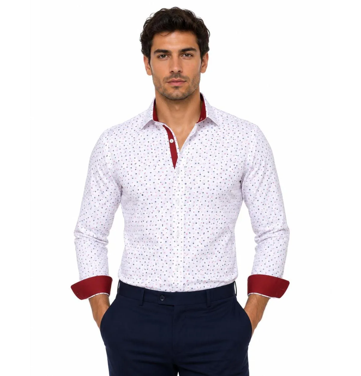 Slim Fit Classic Button-Down Shirt with Sleek Design by Elie Balleh