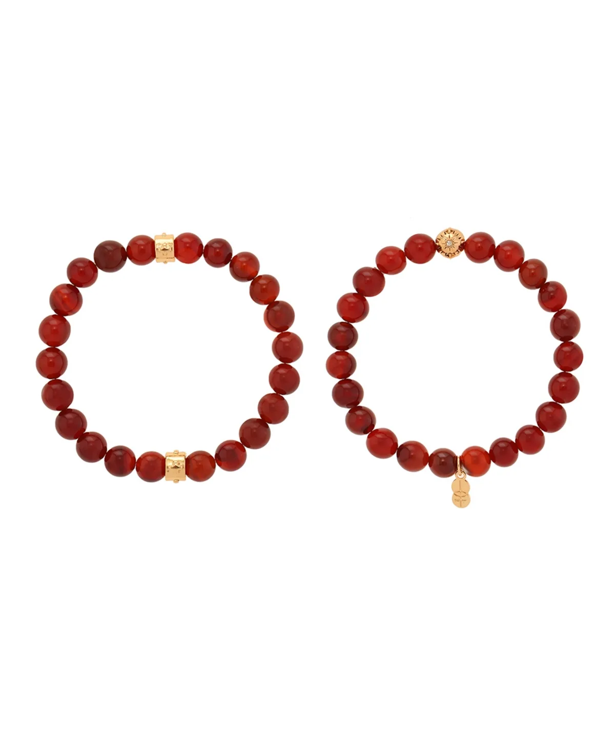 Stone Beaded Motif 2 Pieces Bracelet Set by Charged