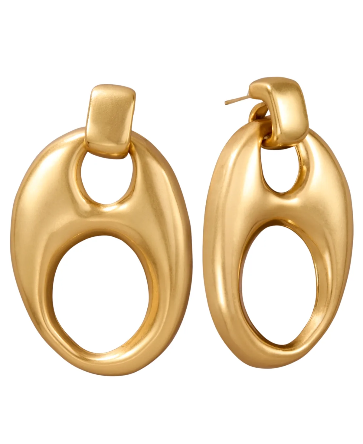 24k Gold-Plated Mariner Statement Drop Earrings by Donna Karan New York