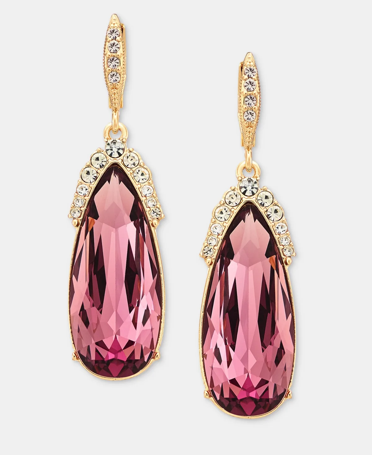 Crystal Pear-Shape Drop Earrings by Givenchy