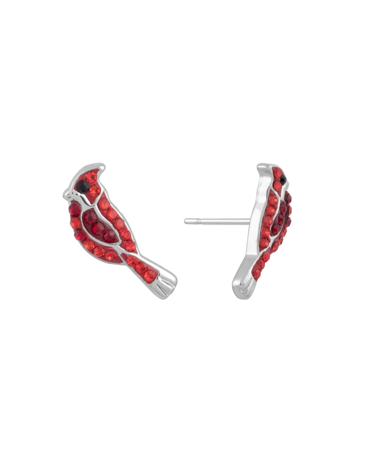 Crystal Pave Red Cardinal Stud Earrings by Macy's