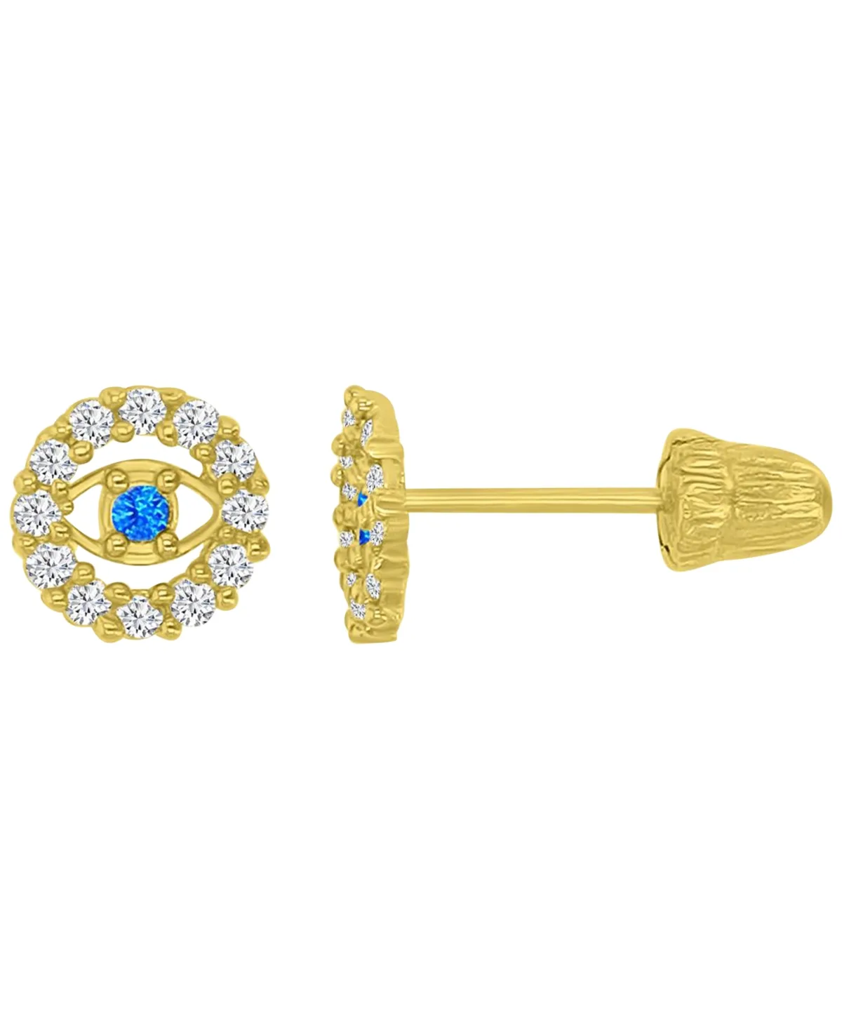 Pave Evil Eye Stud Earrings by Macy's