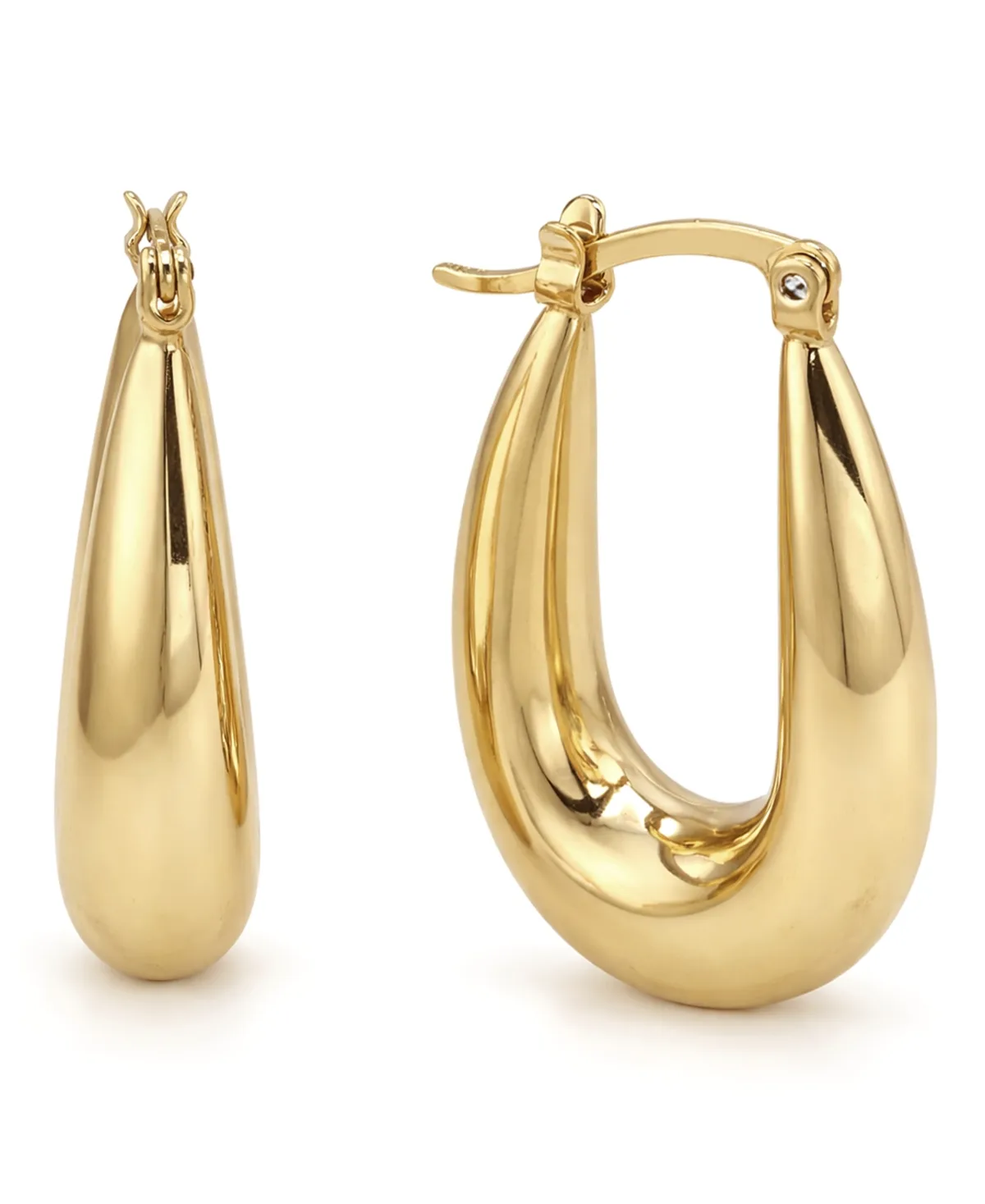 Puff Click Top Hoop Earrings by And Now This