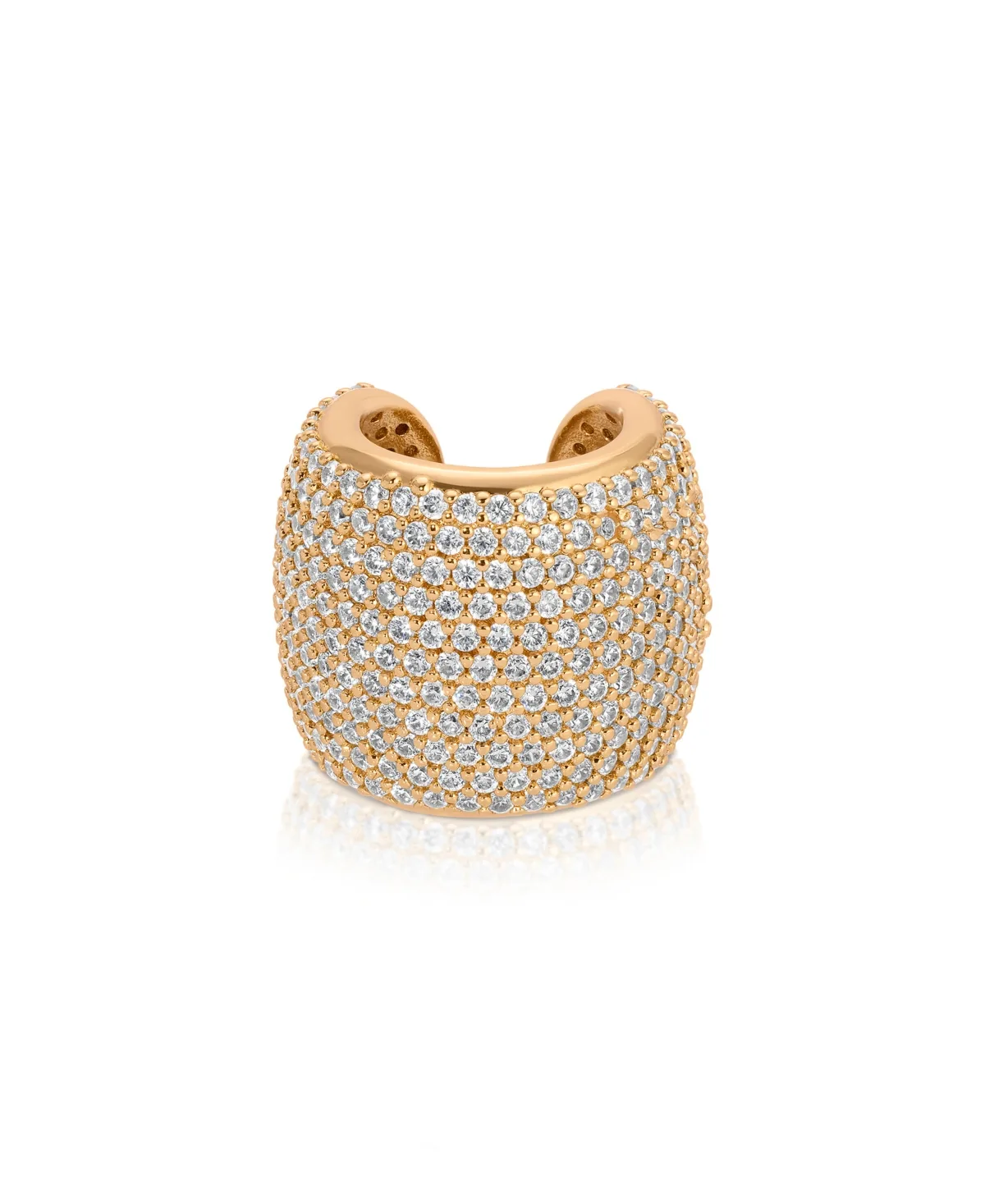 Crystal Statement Chunky Cuff Earrings by Ettika