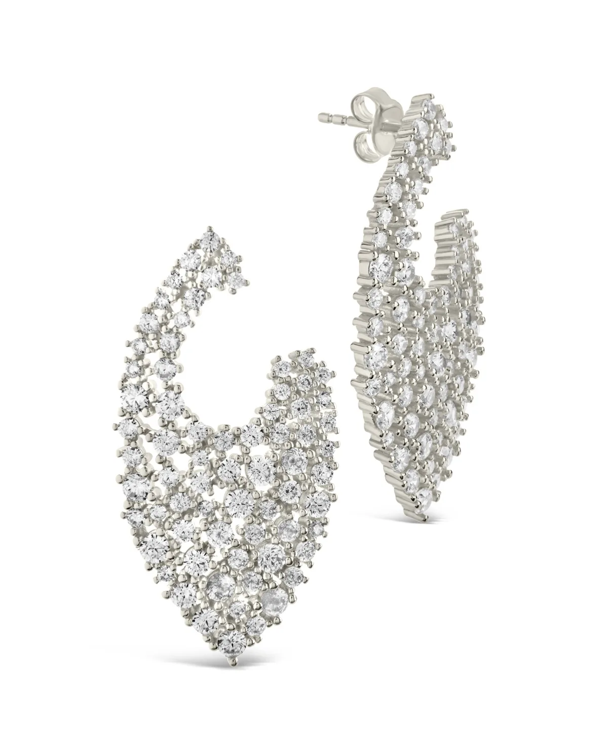 Priscilla Cubic Zirconia Statement Stud Earrings by Sterling Forever