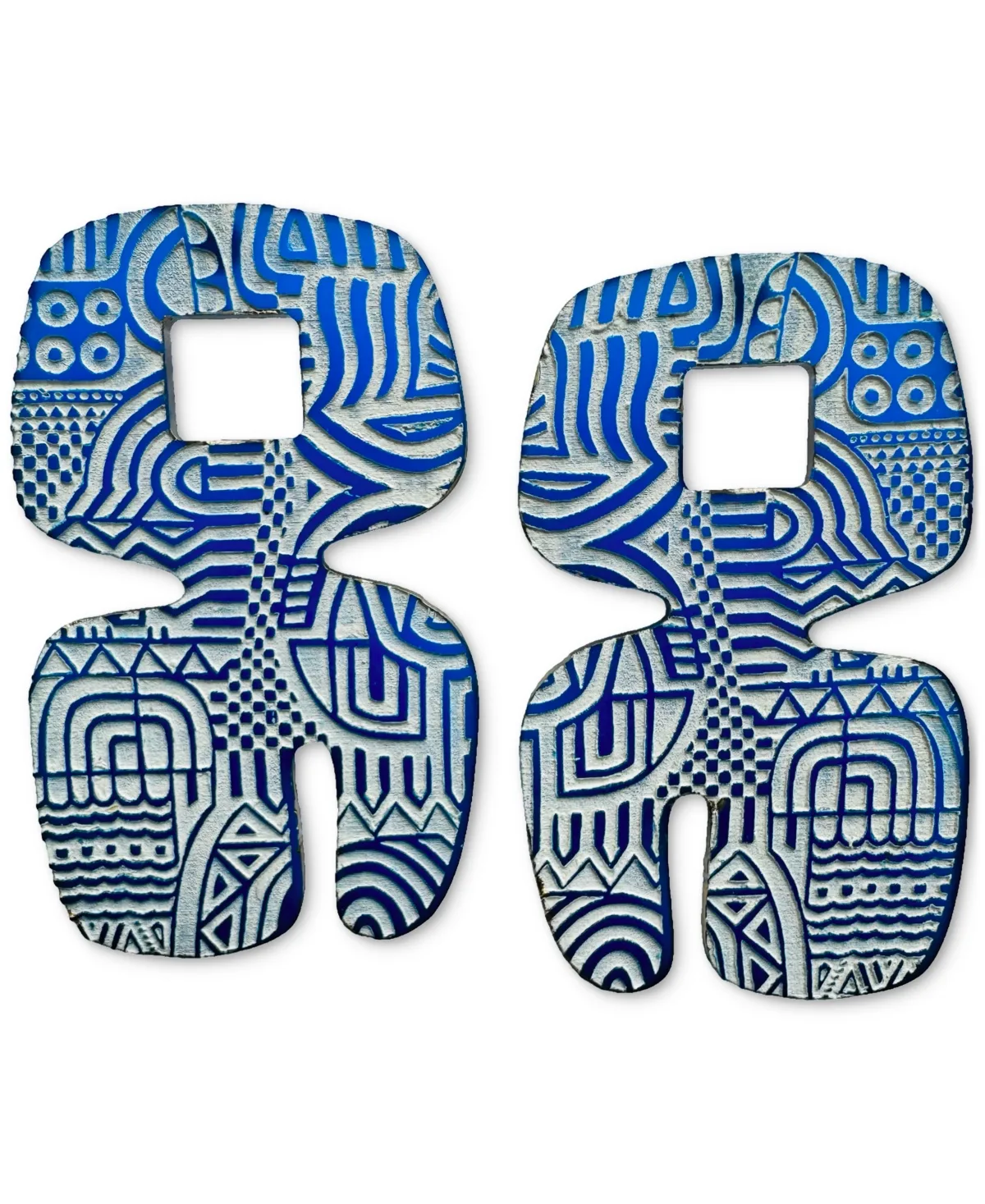 Asha Geometric Earrings by Swanky Designs