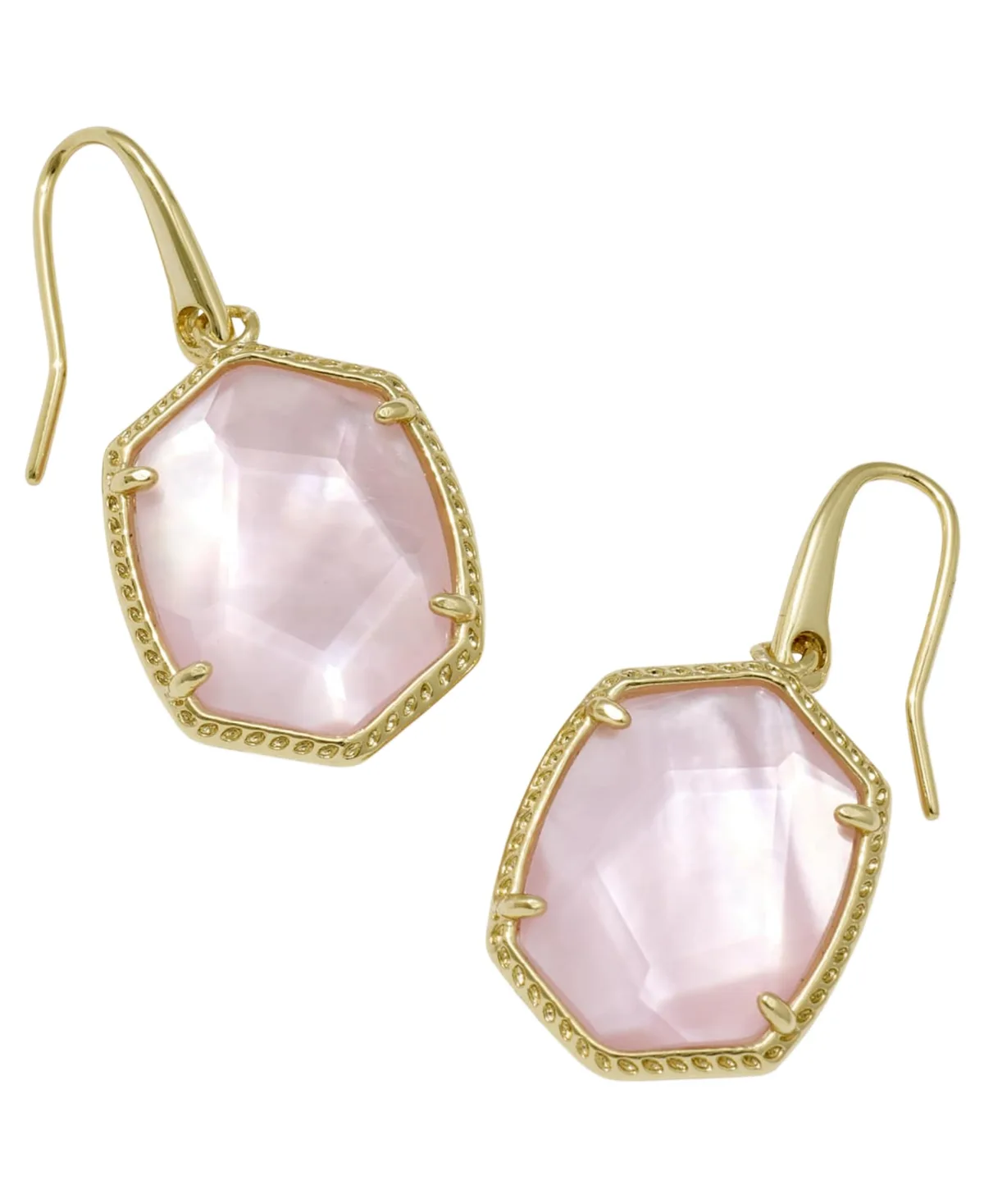 Daphne Amazonite 14k Gold-Tone Over Brass Drop Earrings by Kendra Scott