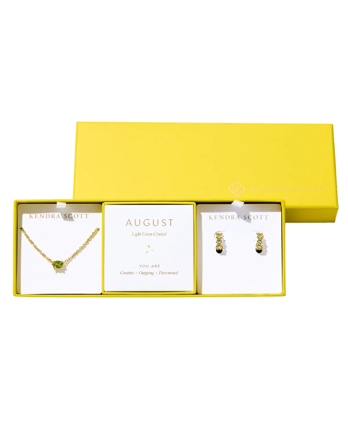 2-Piece Cubic Zirconia Cailin Pendant Necklace and Huggie Earrings Gift Set by Kendra Scott