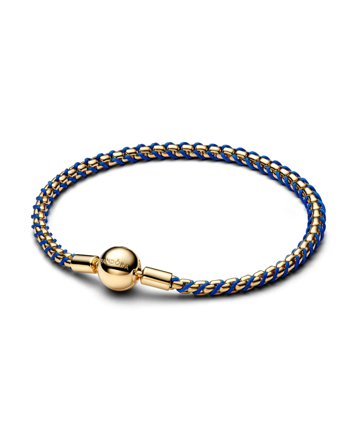 Blue Cord Box Chain Bracelet