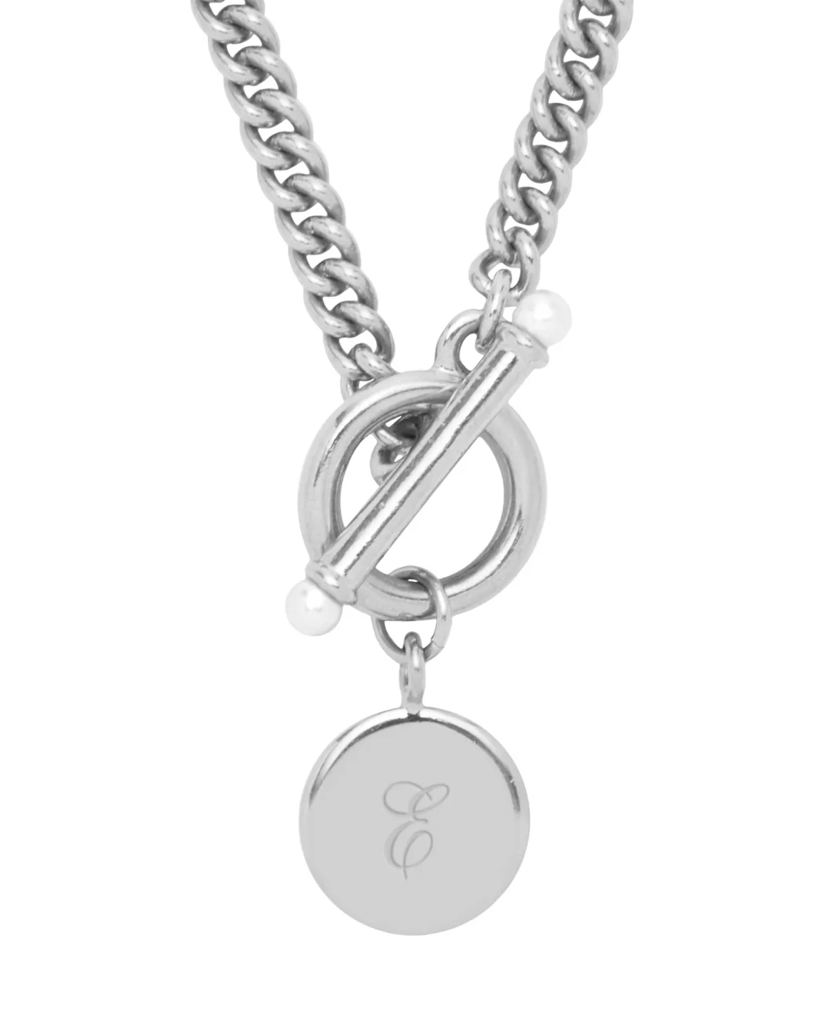 Stella Imitation Pearl Initial Toggle Necklace by Brook & York