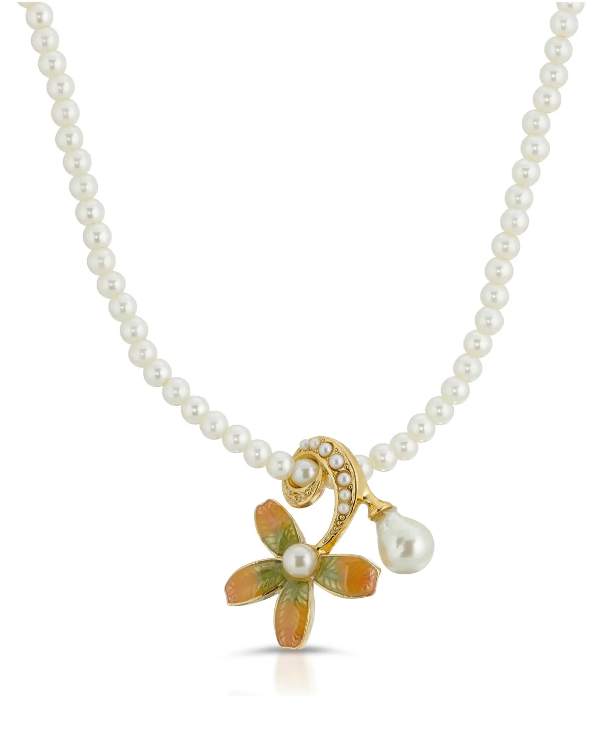 Enamel Fantasia Fiori Floral Pendant by 2028