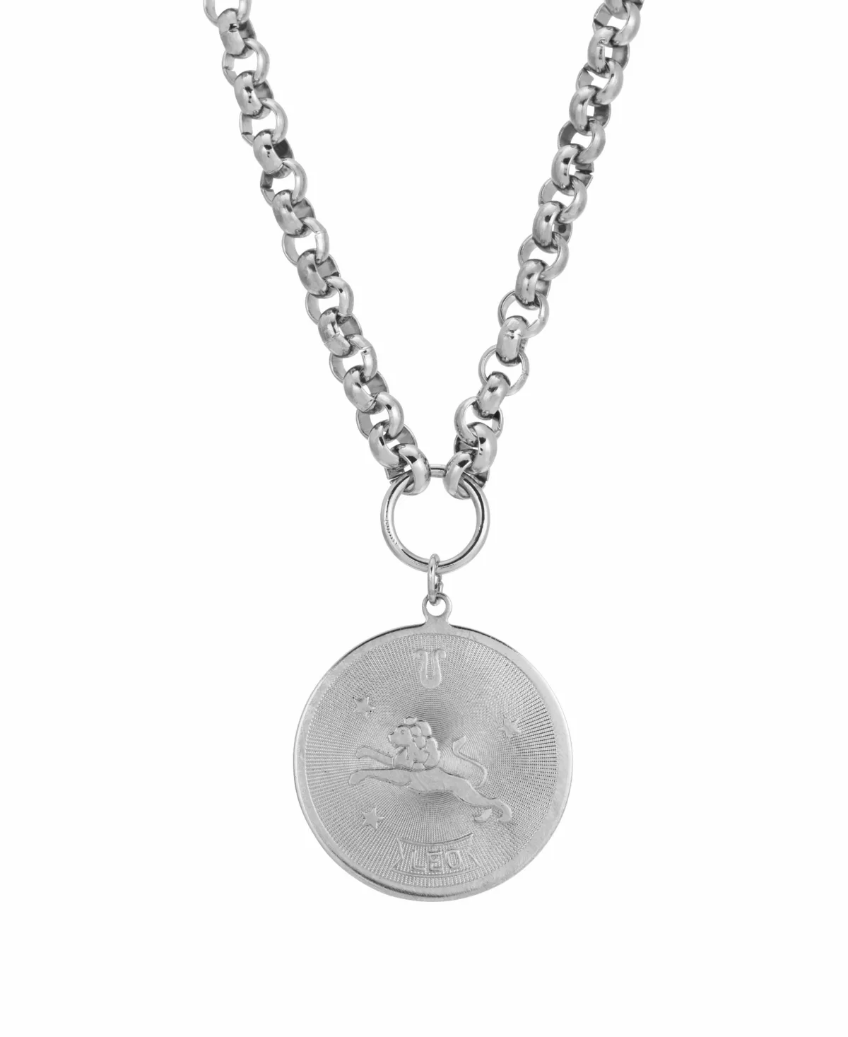 Round Leo Pendant Necklace by 2028