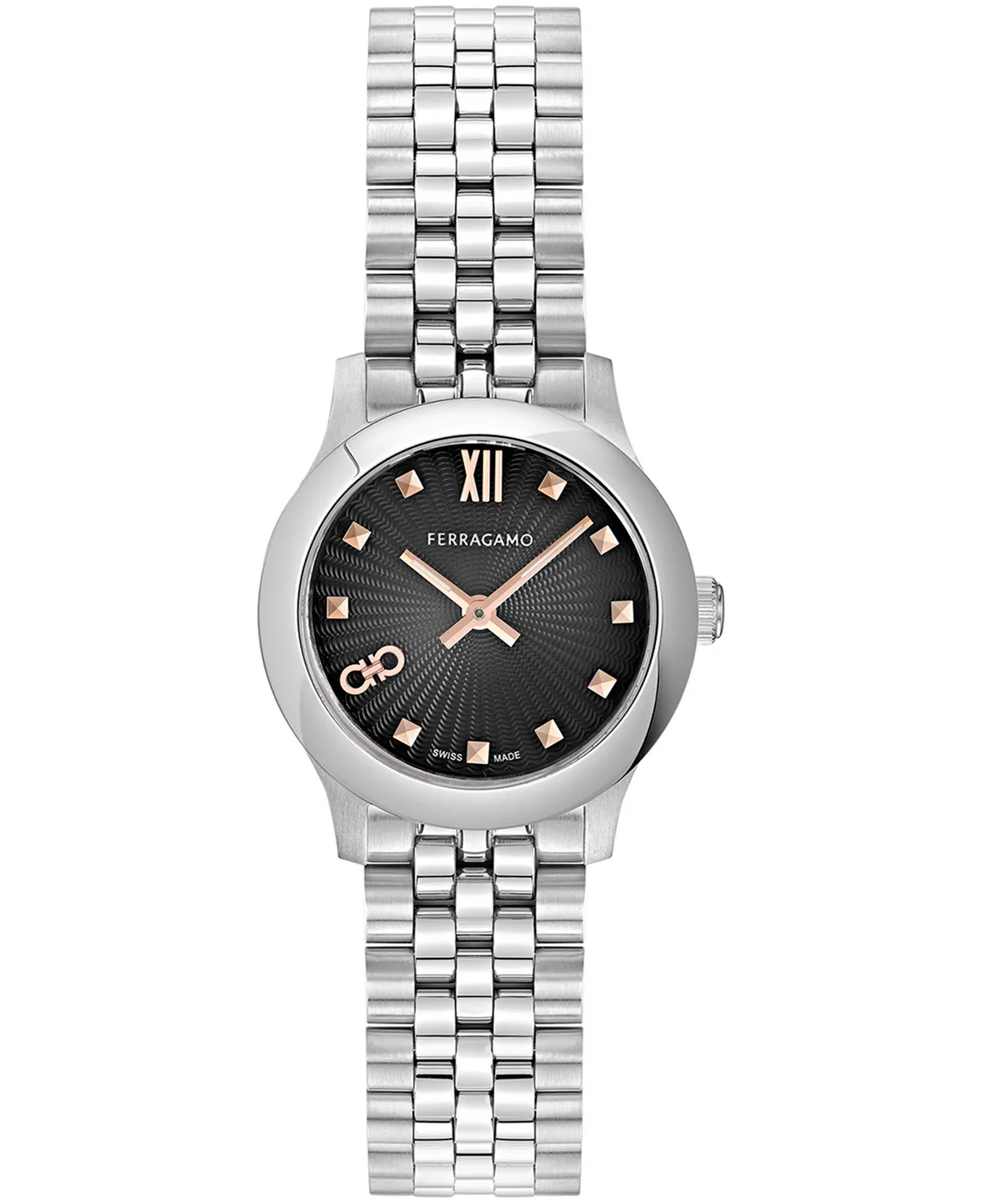 Stainless Steel Bracelet Watch 25mm by Ferragamo