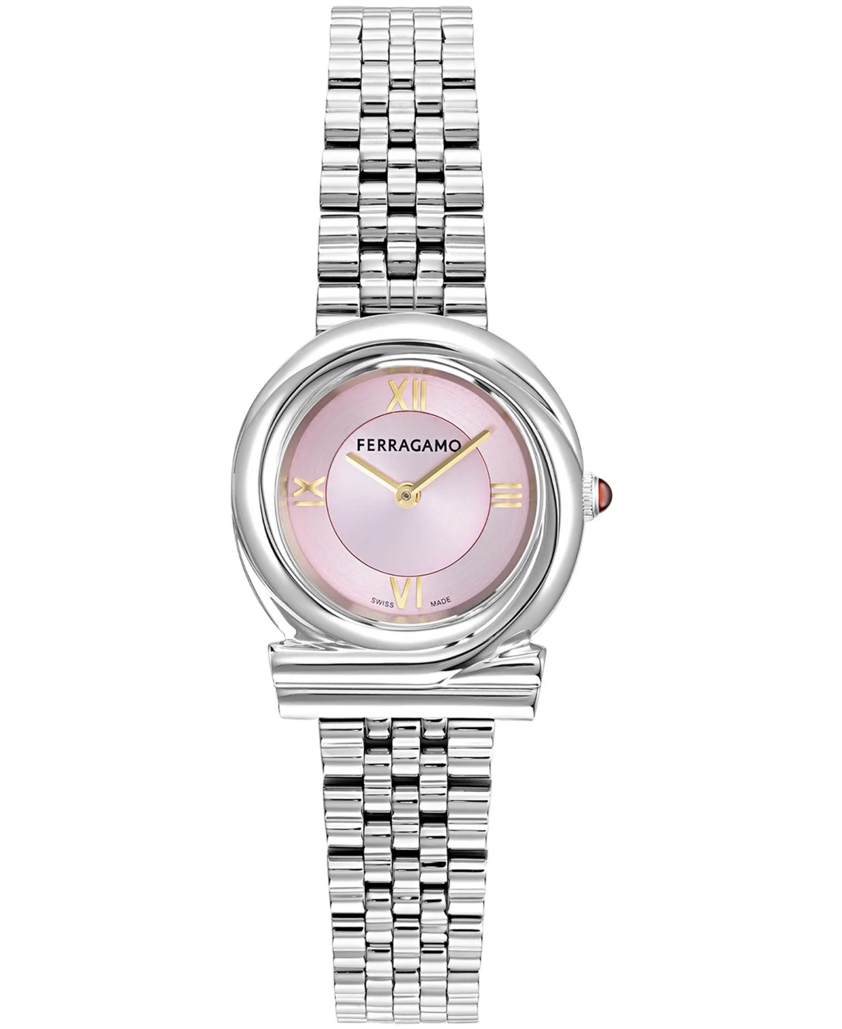 Stainless Steel Bracelet Watch 28mm by Ferragamo