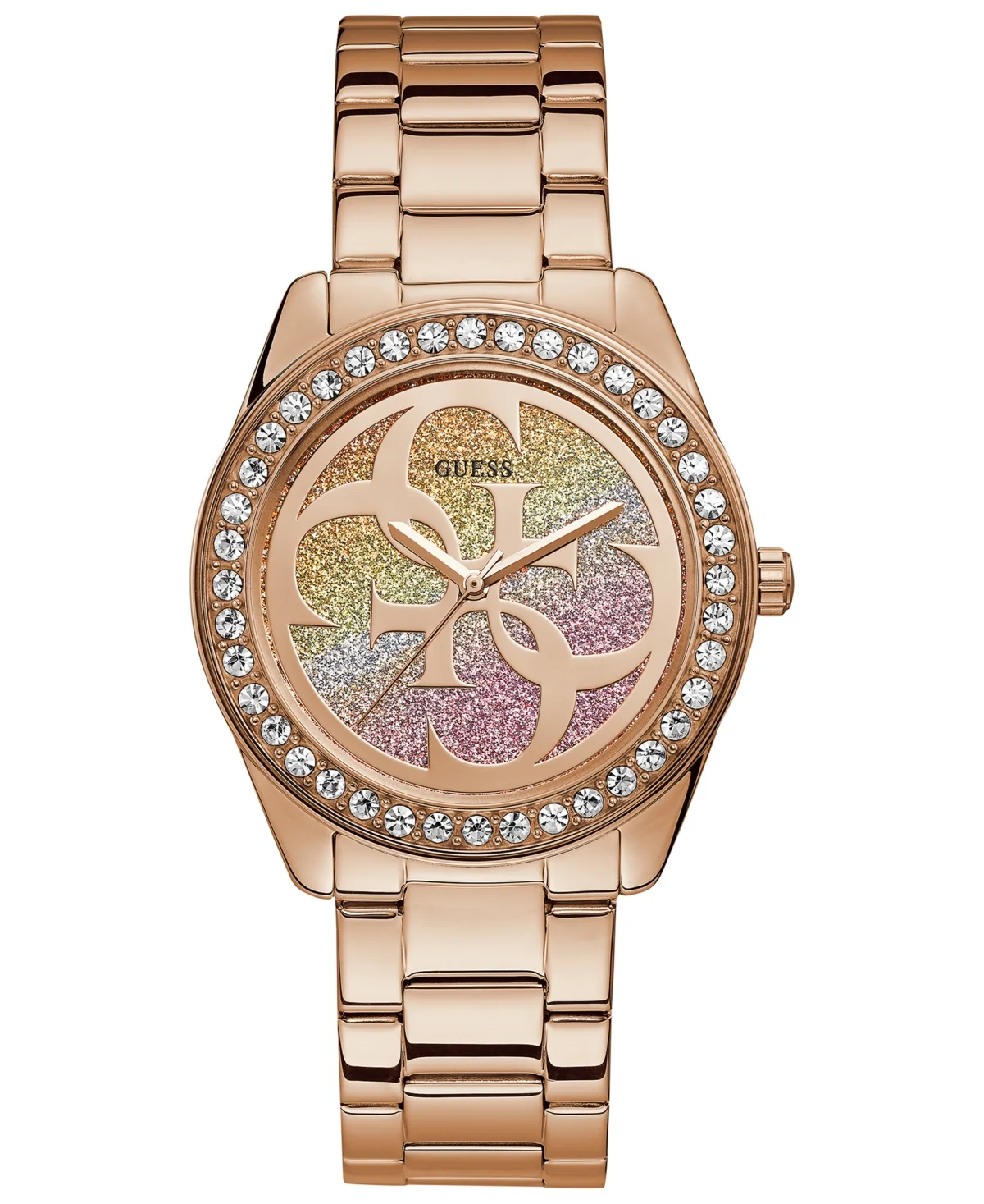 G Twist Rose Gold-Tone Stainless Steel Bracelet Watch 40mm by Guess