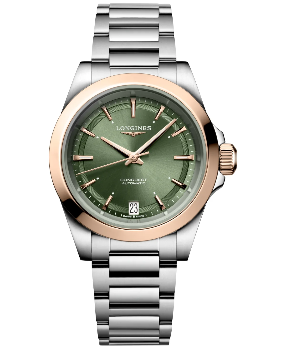 Swiss Automatic Conquest Stainless Steel Bracelet Watch 34mm by Longines
