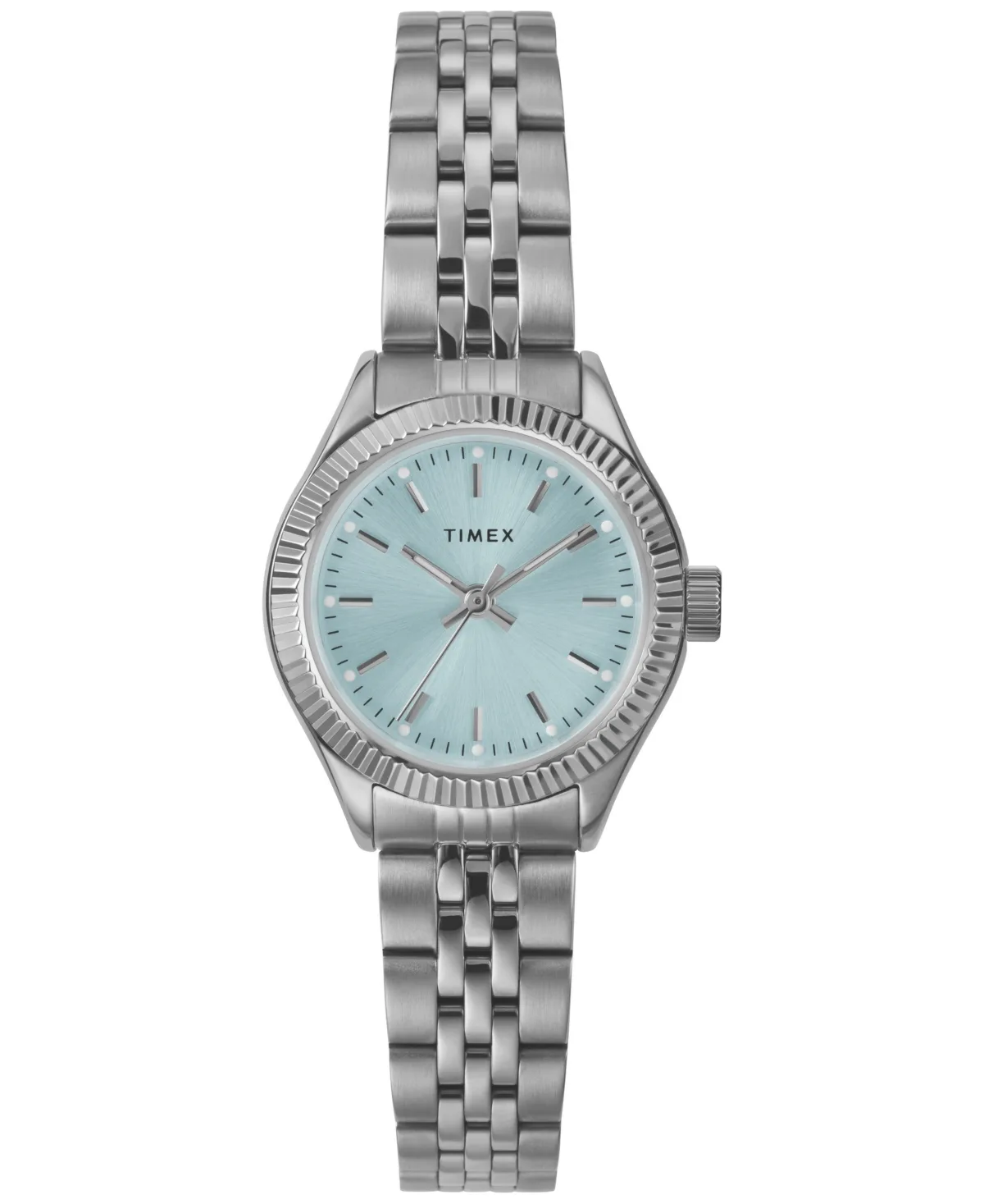Quartz Analog Silver-Tone Stainless Steel Watch, 25mm by Timex