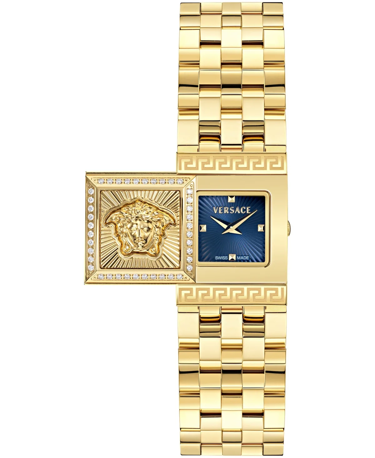 Reveal Precious Ip Yellow Gold Stainless Steel Bracelet Watch 18x25mm by Versace