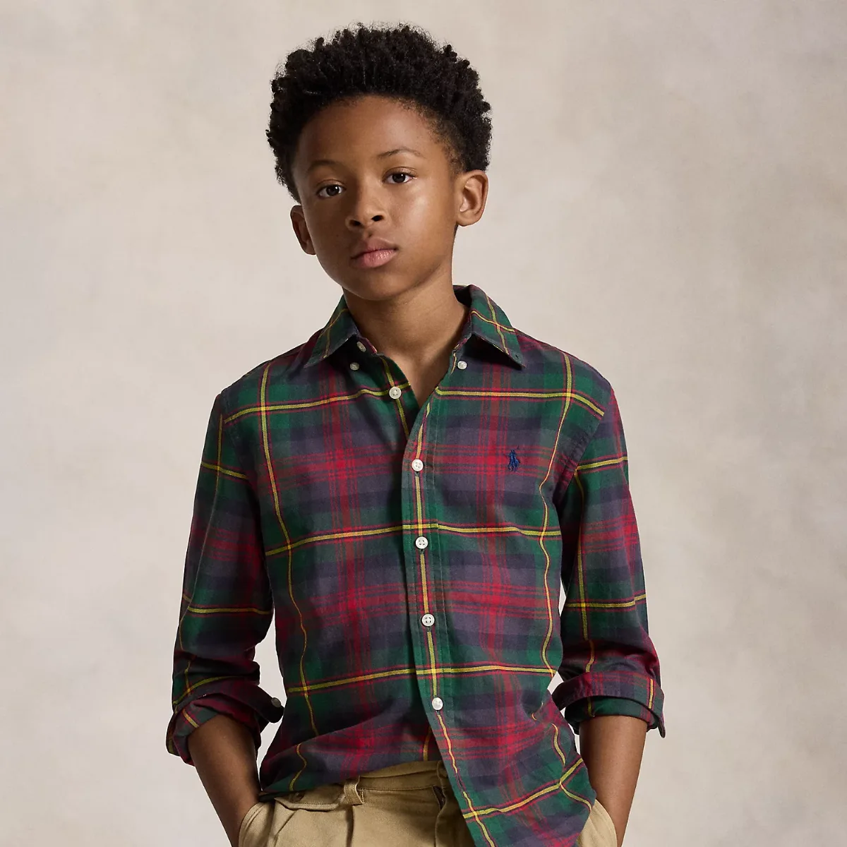 Plaid Cotton Oxford Shirt by Ralph Lauren