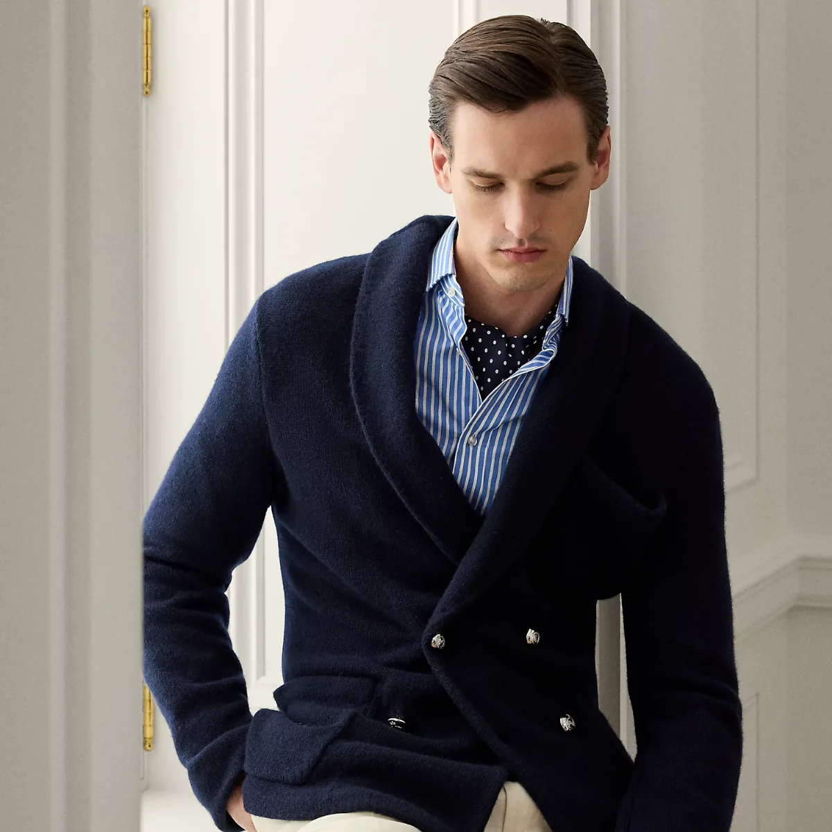 Cashmere Blazer Cardigan by Ralph Lauren Purple Label