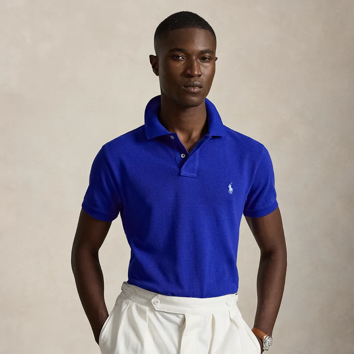 Slim Fit Mesh Polo Shirt by Polo Ralph Lauren