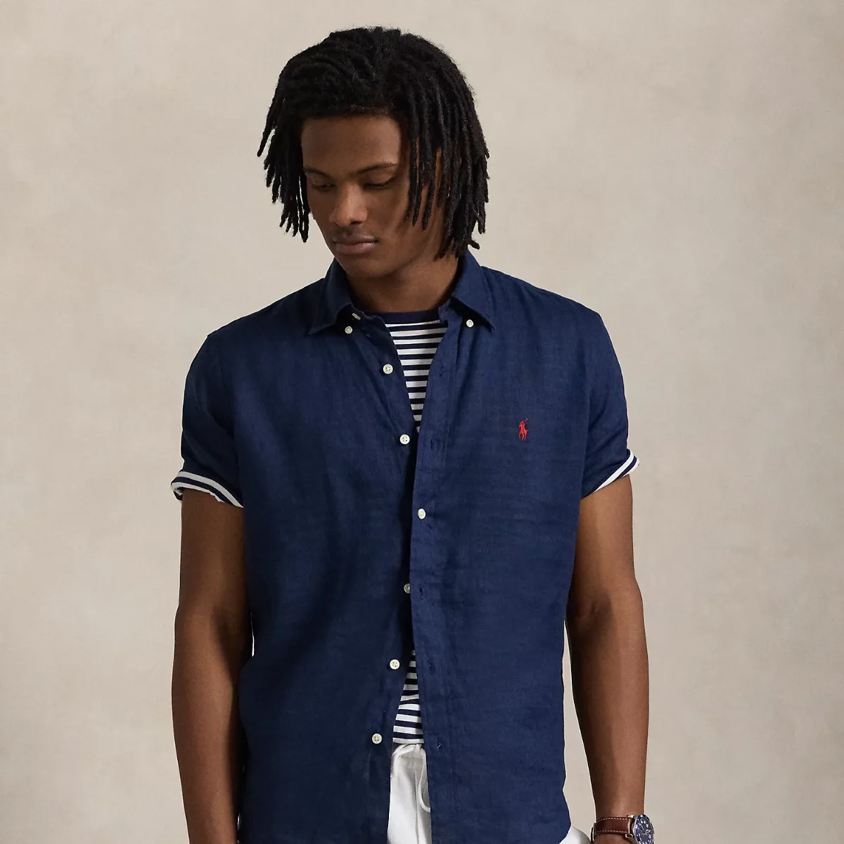 Custom Fit Linen Shirt by Polo Ralph Lauren