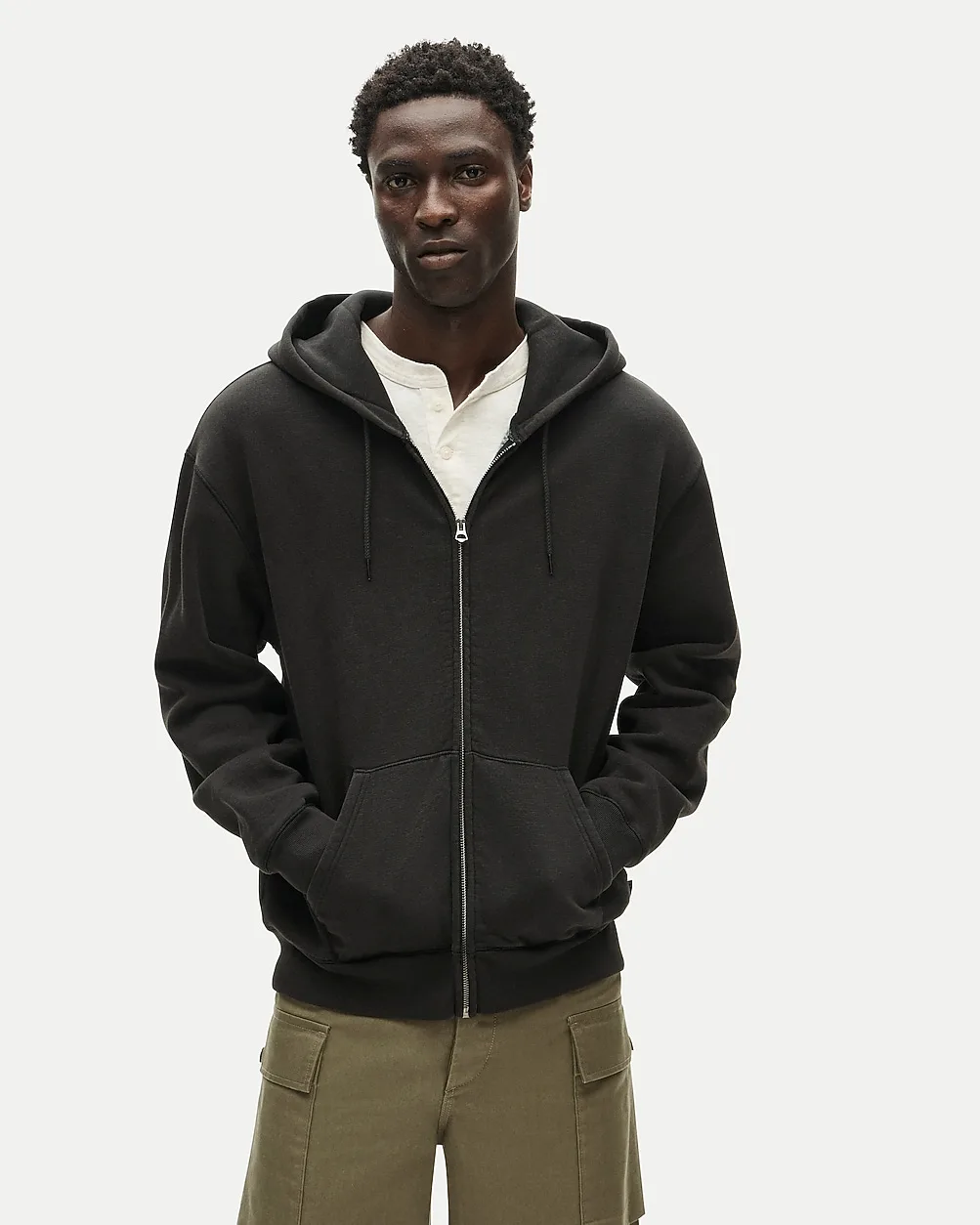 Tall 83 Fleece Full-Zip Hooded Sweatshirt by J.Crew