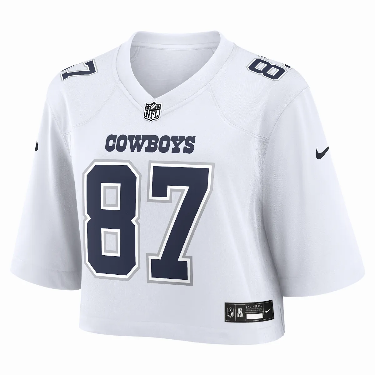 Jake Ferguson Dallas Cowboys NFL Cropped Tundra Game Jersey by Nike
