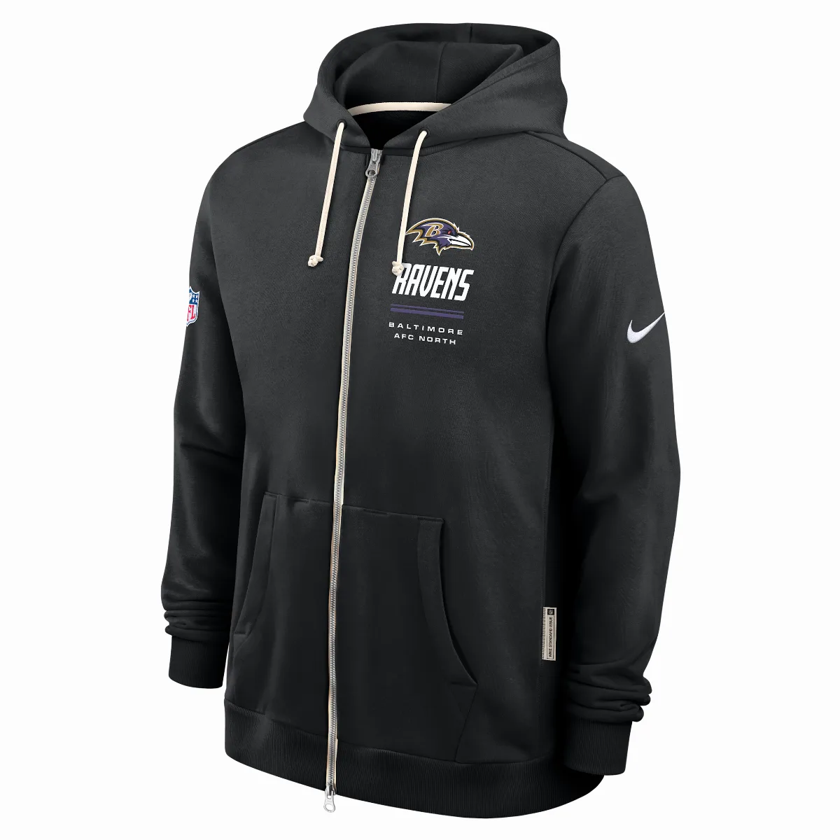 Baltimore Ravens Sideline Standard Issue Dri-FIT NFL Full-Zip Hoodie by Nike