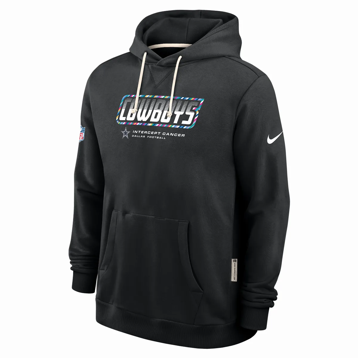Dallas Cowboys Crucial Catch Sideline Standard Issue Dri-FIT NFL Pullover Hoodie by Nike