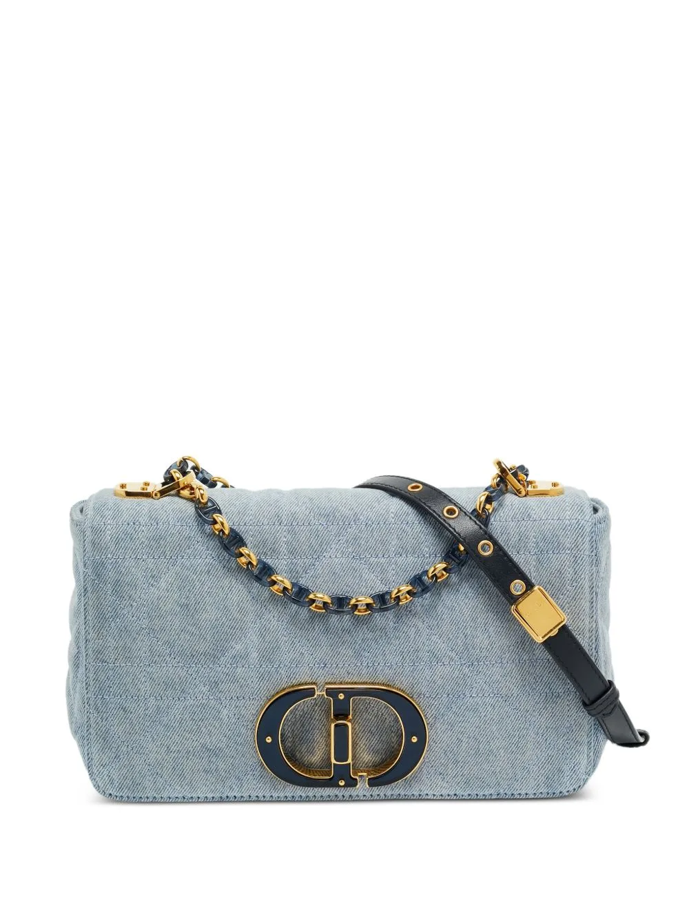 2022 Caro Cannage Foldover-Top Shoulder Bag by Christian Dior Pre-Owned