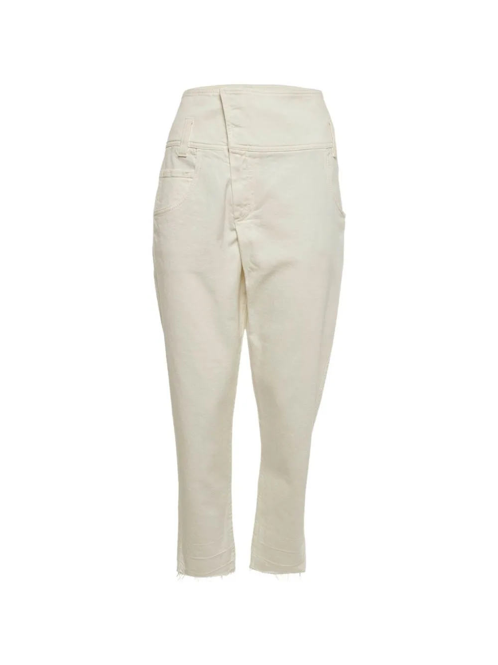 Straight-Leg Raw-Hem Jeans by Brunello Cucinelli