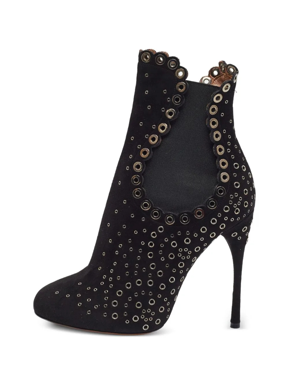 Gomet Laser-Cut Ankle Boots by Alaïa Pre-Owned