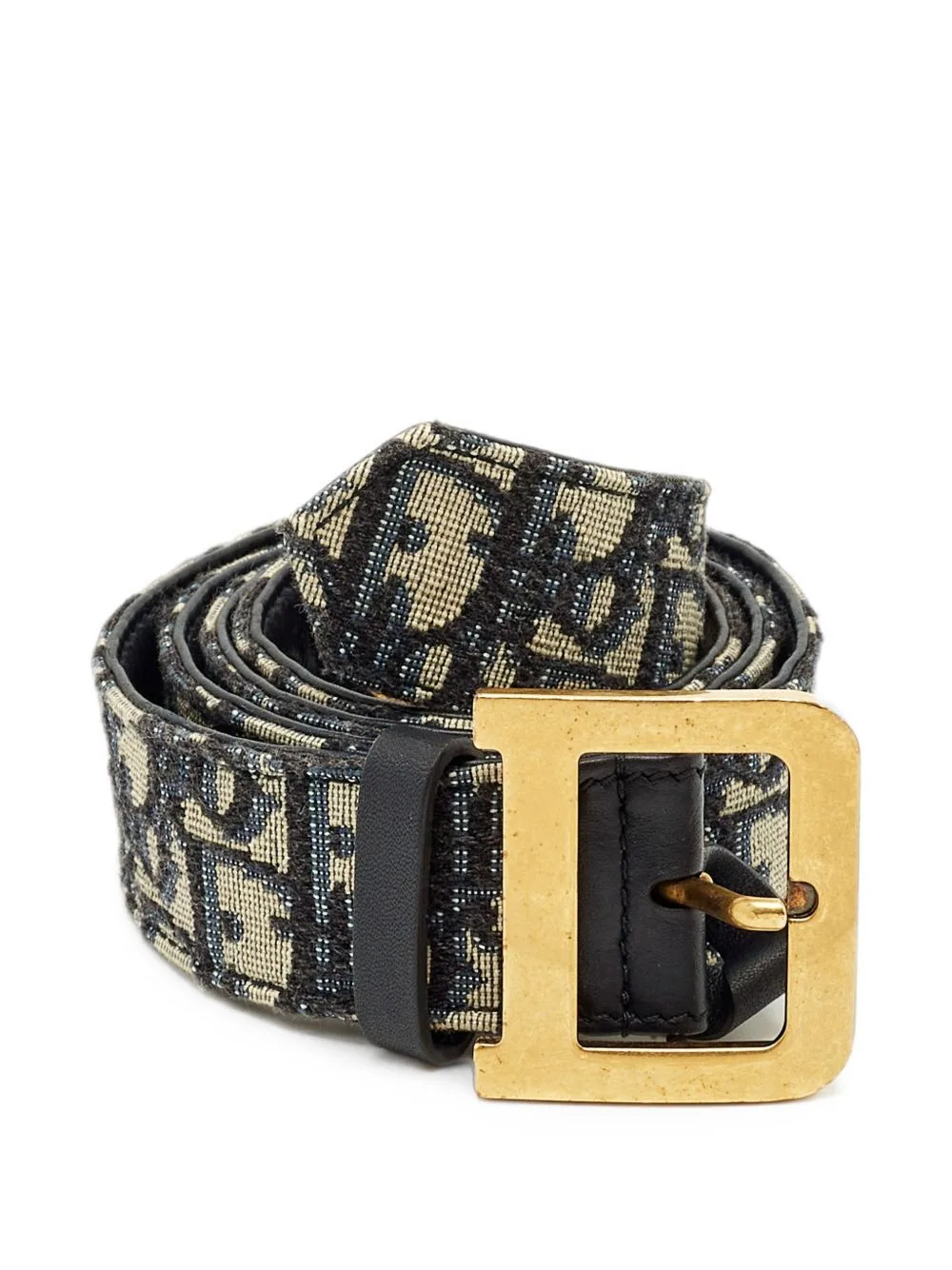 2019 Diorquake Oblique Canvas Belt by Christian Dior Pre-Owned