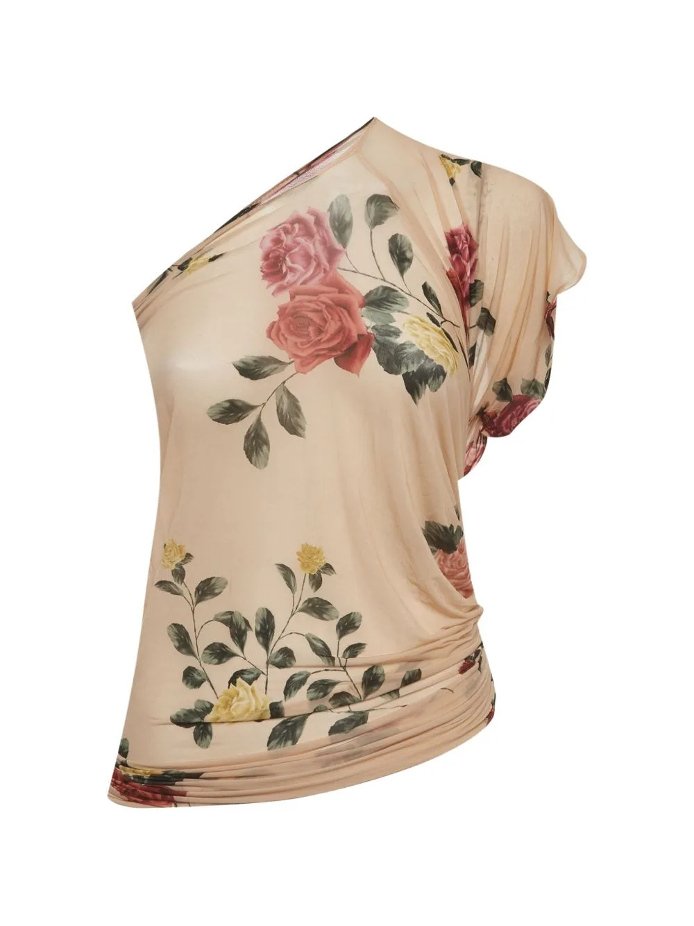 Floral-Print One-Shoulder Top by Magda Butrym