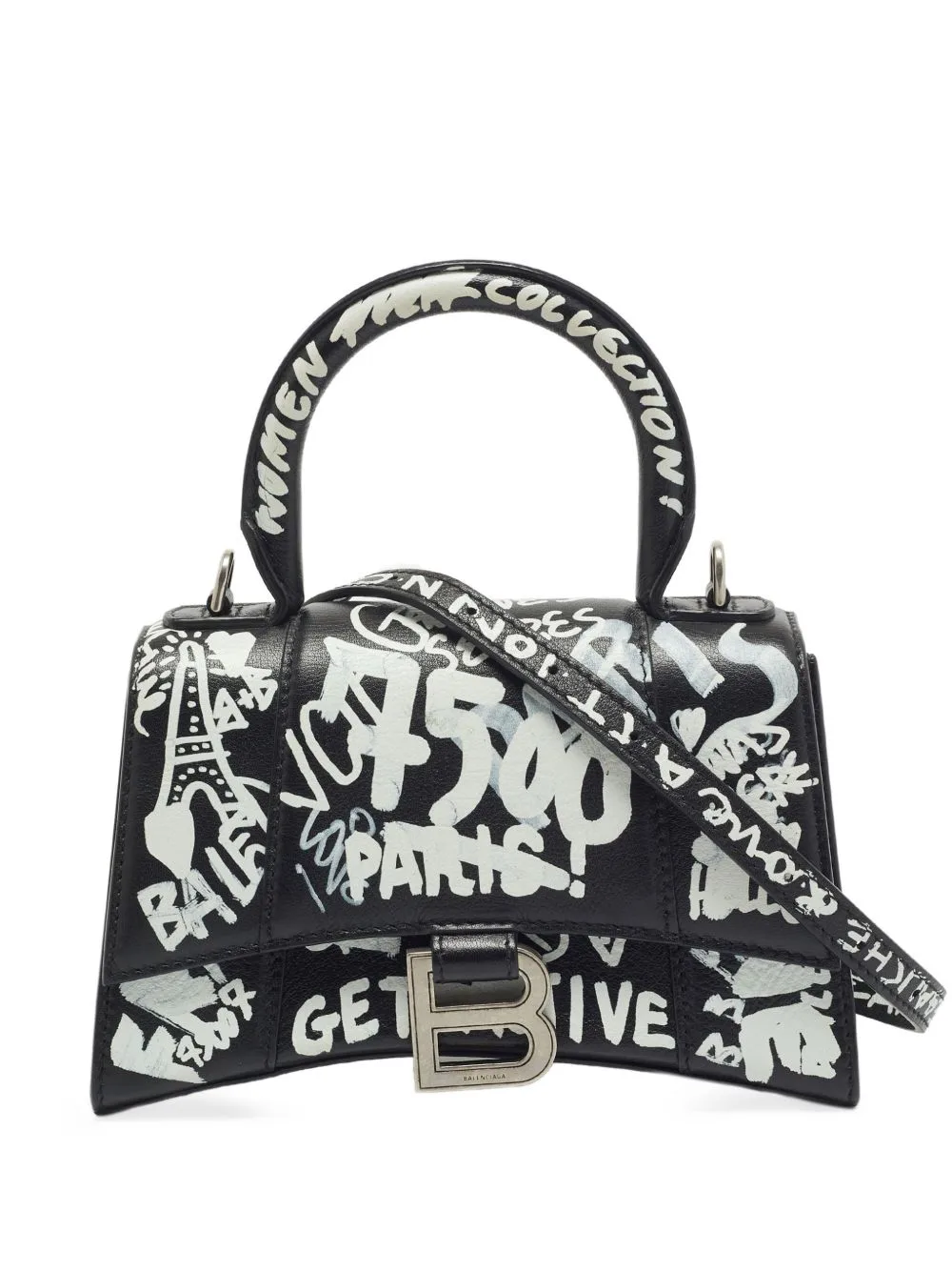 XS Graffiti Hourglass Mini Bag by Balenciaga Pre-Owned