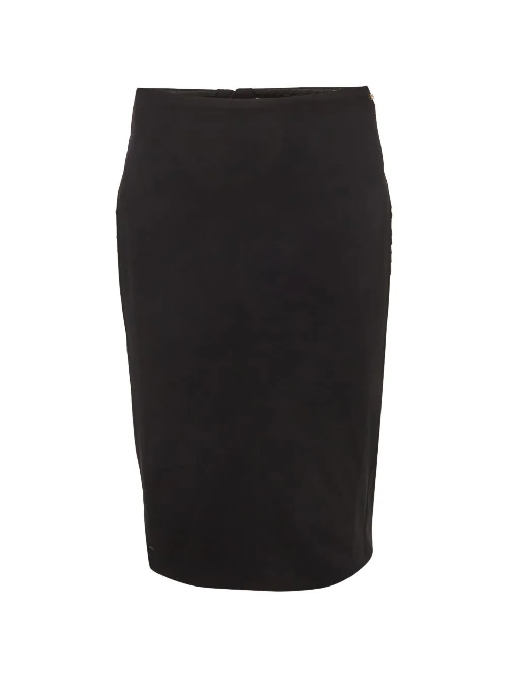 Semi-Sheer-Panel Midi Skirt
