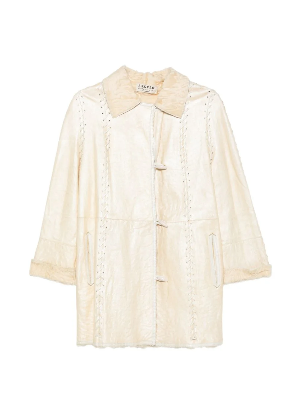 1990s Lace-Up Toggle Coat by A.N.G.E.L.O. Vintage Cult