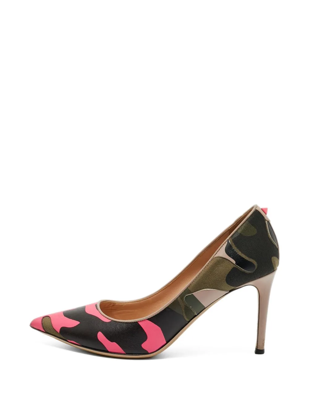 Psychedelic Camouflage Canvas Pumps by Valentino Garavani Pre-Owned