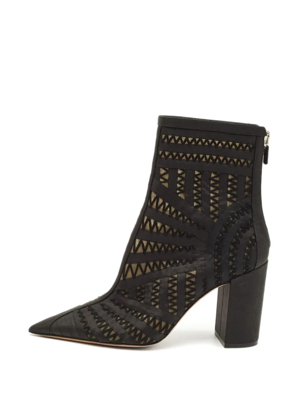 D-Naughtily Mesh Ankle Boots by Christian Dior Pre-Owned