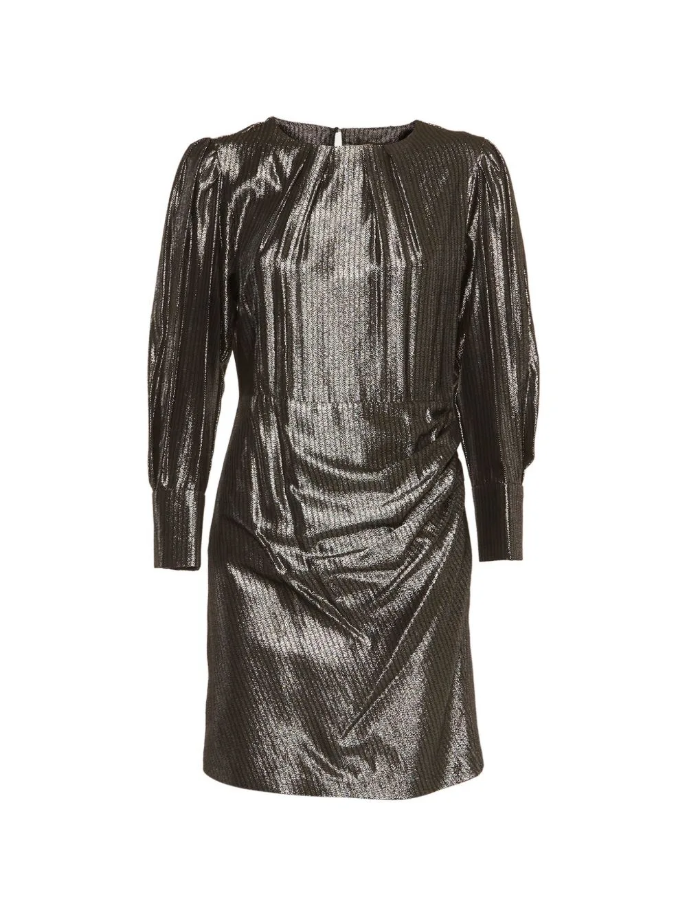 Striped Metallic Mini Dress by Maje