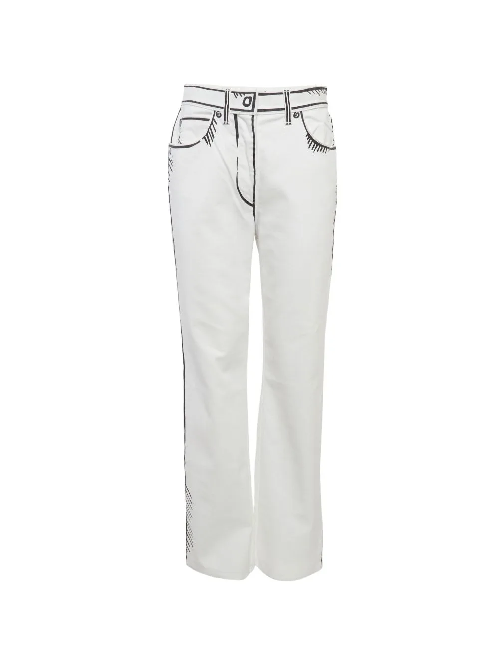 Fendi x Joshua Vides Printed Jeans by Fendi Pre-Owned