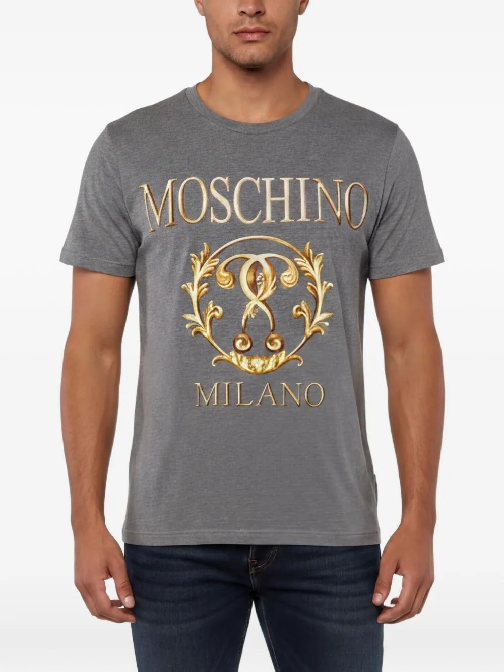 Logo-Print T-Shirt by Moschino Pre-Owned