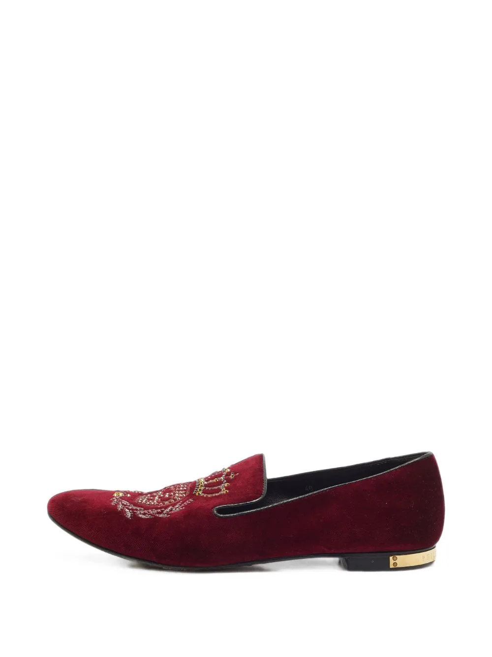 Crystal-Embellished Loafers by Philipp Plein