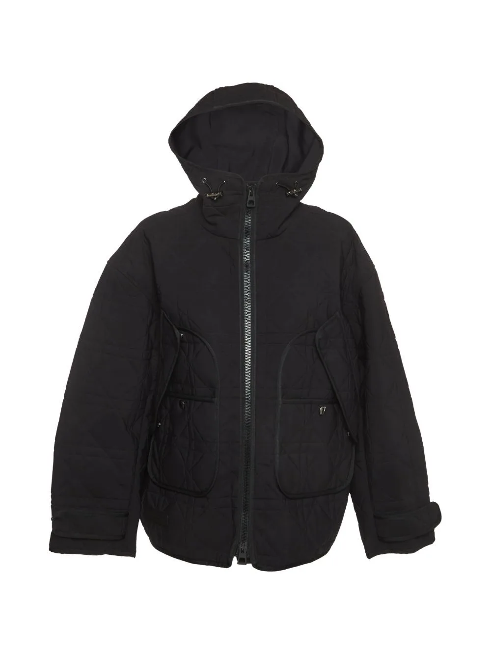Macrocannage Hooded Jacket by Christian Dior Pre-Owned