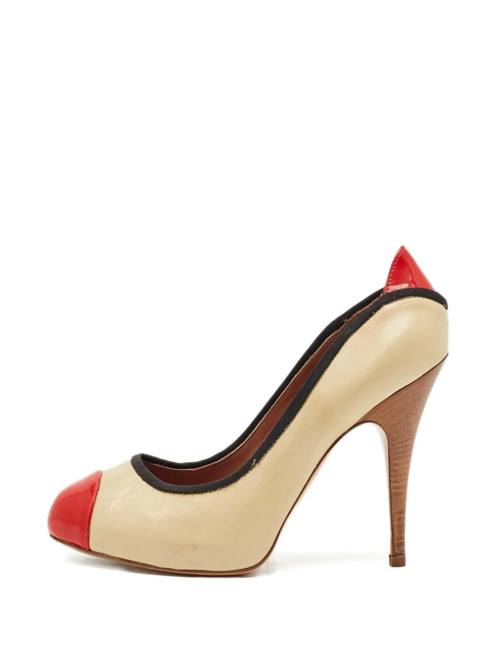 Tricolor Cap-Toe Pumps by Giuseppe Zanotti Vintage