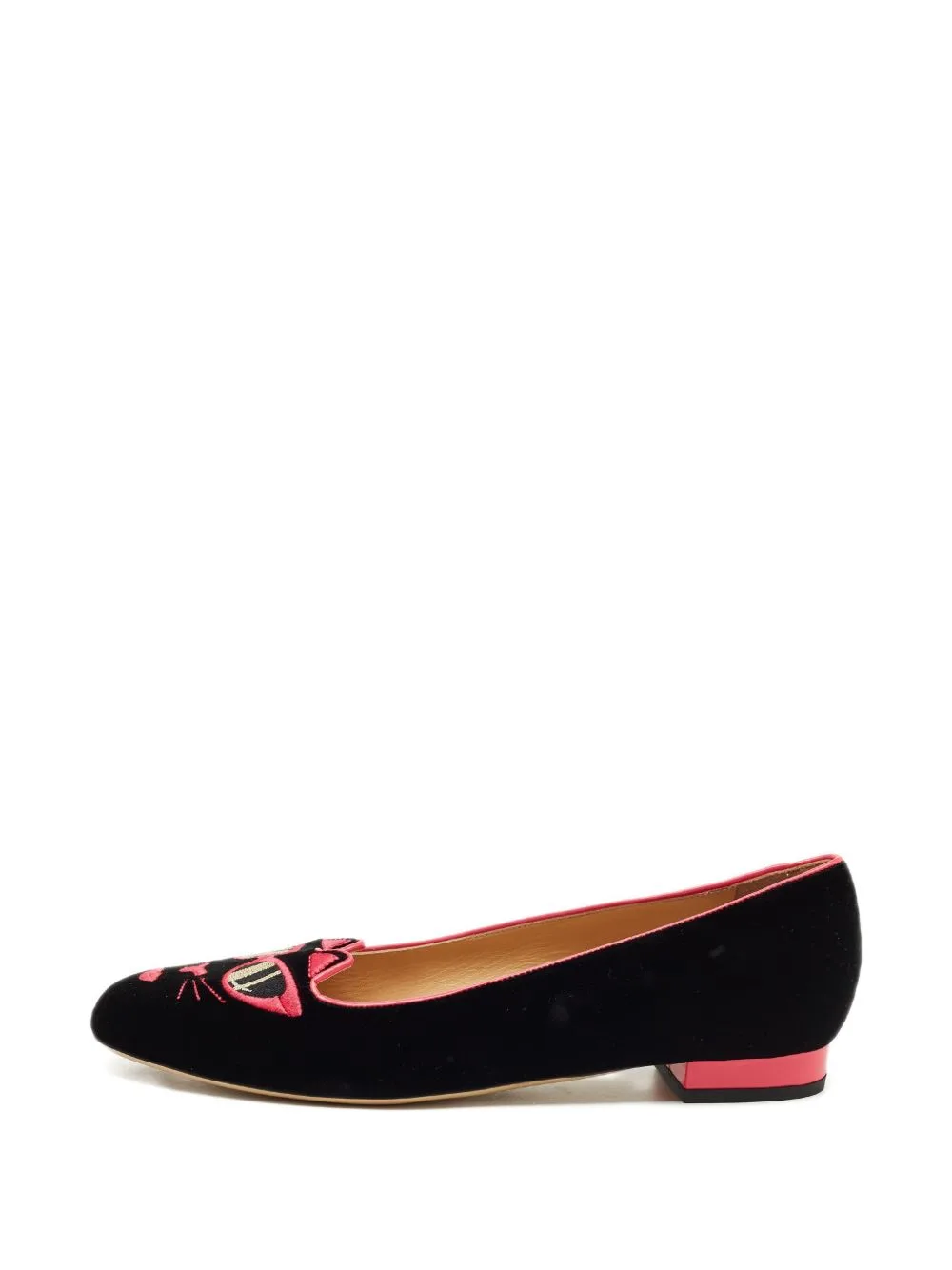 Kitty Embroidered Ballet Flats by Charlotte Olympia